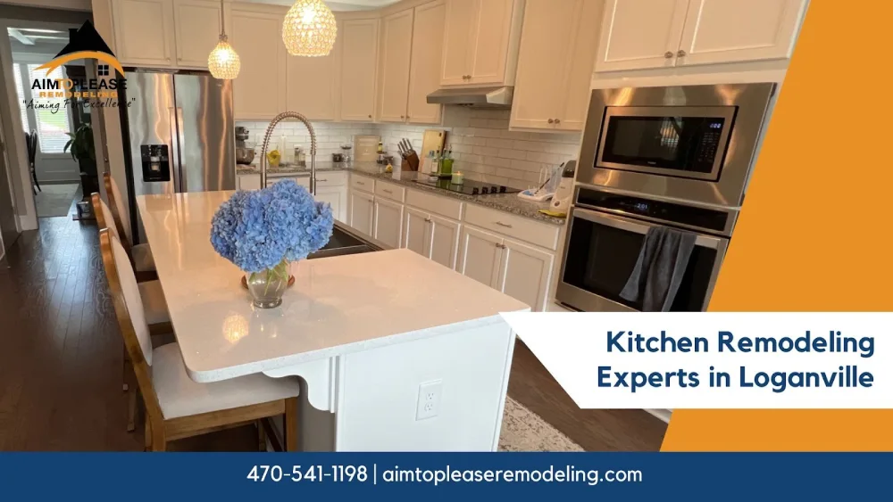 Professional kitchen remodelers in Loganville presenting innovative solutions for transforming kitchens into beautiful areas