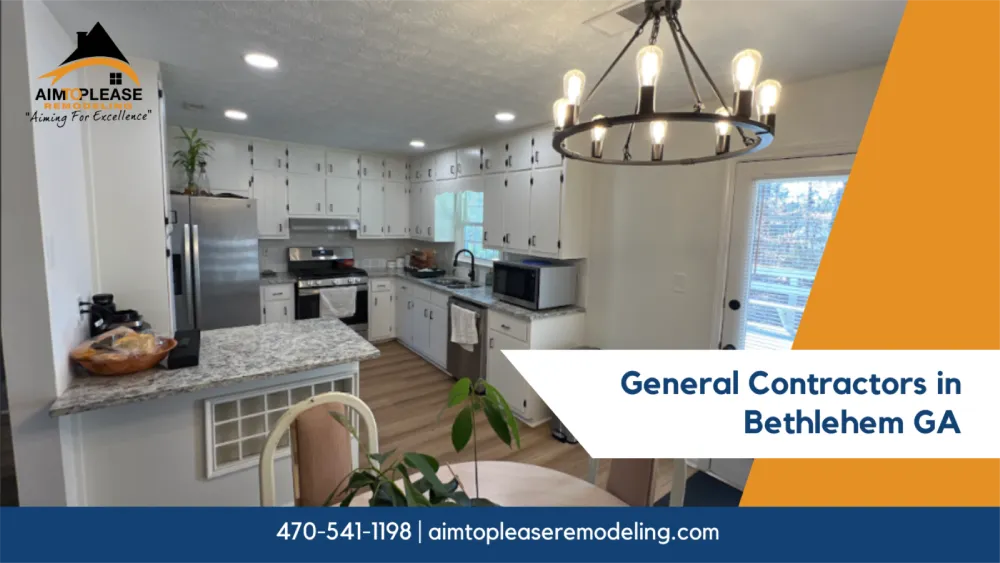 Modern kitchen remodel completed by Bethlehem GA contractors