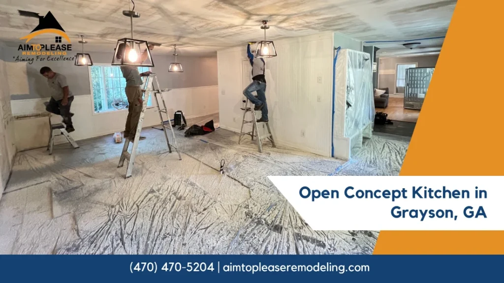 Open Concept Kitchen in Grayson GA